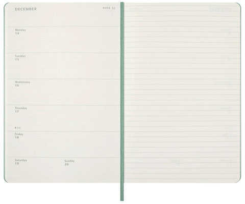 2027 Sage Green Large Daily Hard Cover Diary