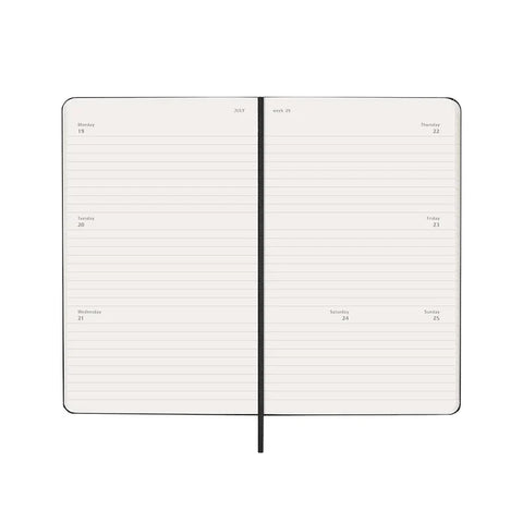 2027 Weekly Diary Horizontal Hard Cover Large