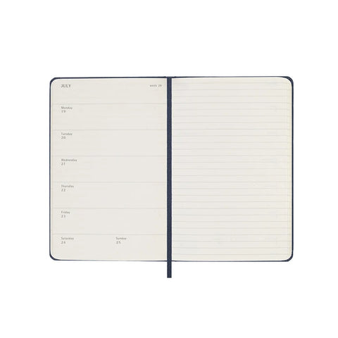 2027 Weekly Notebook Diary Hard Cover Pocket | Myrtle Green
