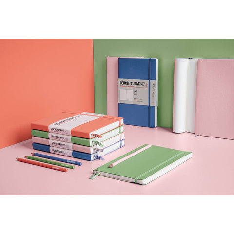 Medium Powder Pink Dotted Hardcover Notebook