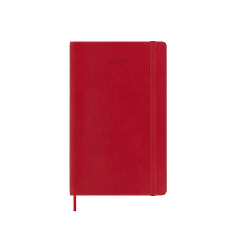 2027 Weekly Diary Soft Cover Large | Scarlet Red