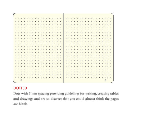 A5 Medium Dotted Red Hard Cover Notebook 2