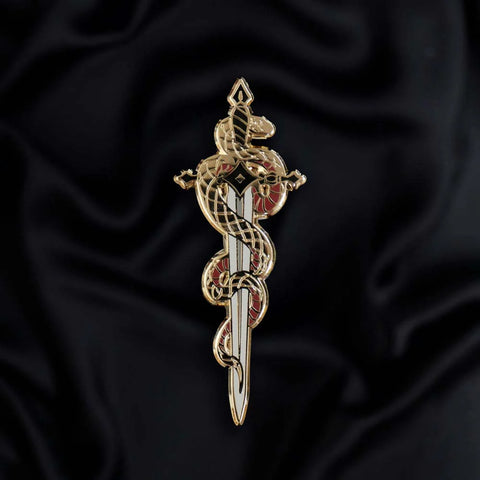 Serpentine Enamel Pin