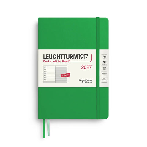 2027 Spring Leaf Weekly Planner & Notebook | A5 Hardcover