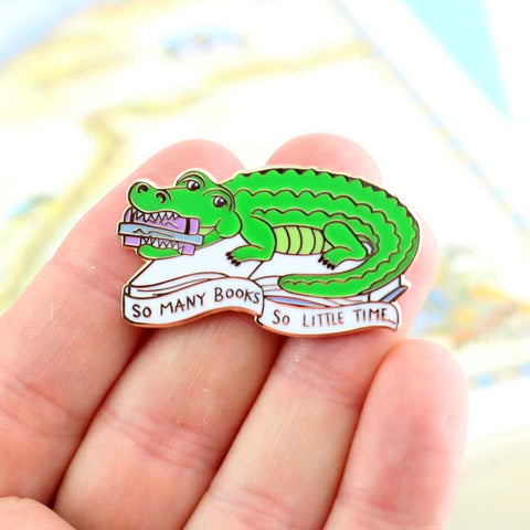 So Many Books So Little Time Lapel Pin