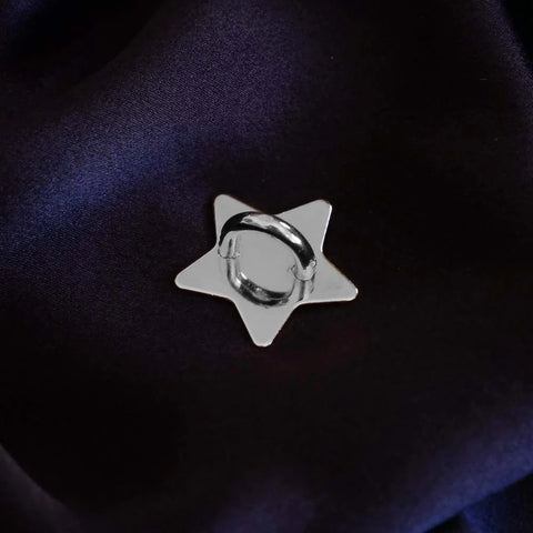 Star Charm Anchor - Silver