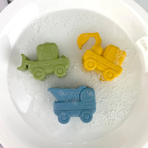Silicone Squeezy Bath Toys | Truck 3pc