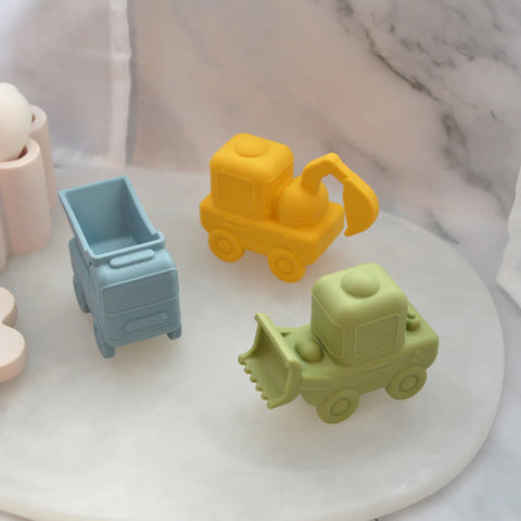 Silicone Squeezy Bath Toys | Truck 3pc