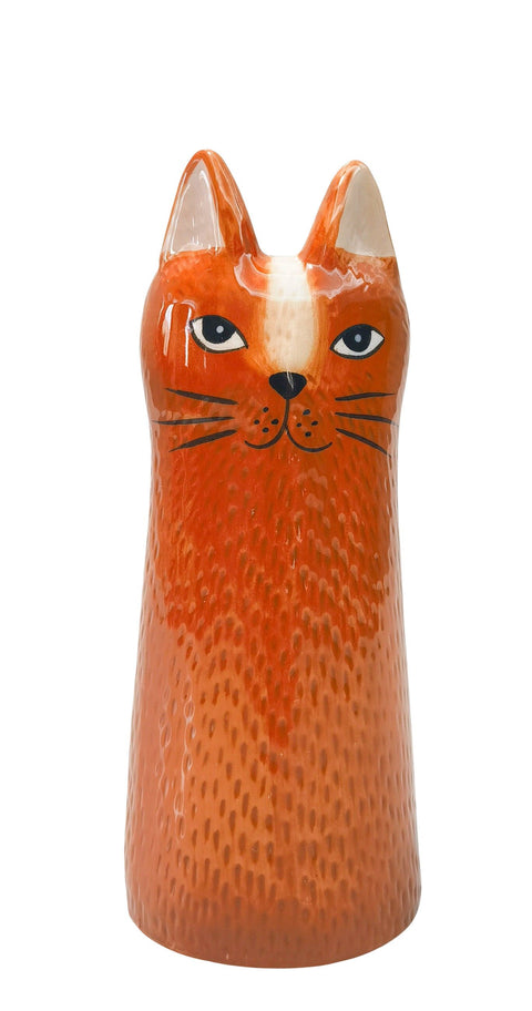 Bailey Cat Vase - Orange