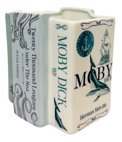 Sea Books Planter - Blue