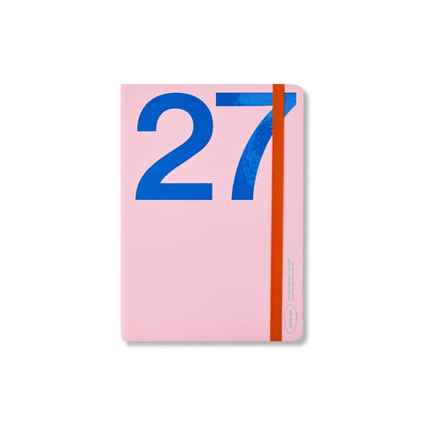 2027 Weekly Achiever Diary A5 - Pink & Navy