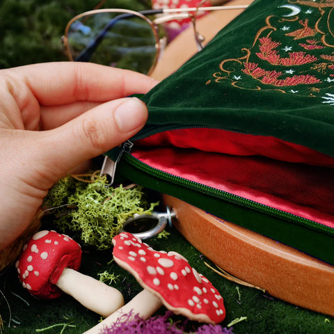 Wonderland Book & iPad Sleeve - Green