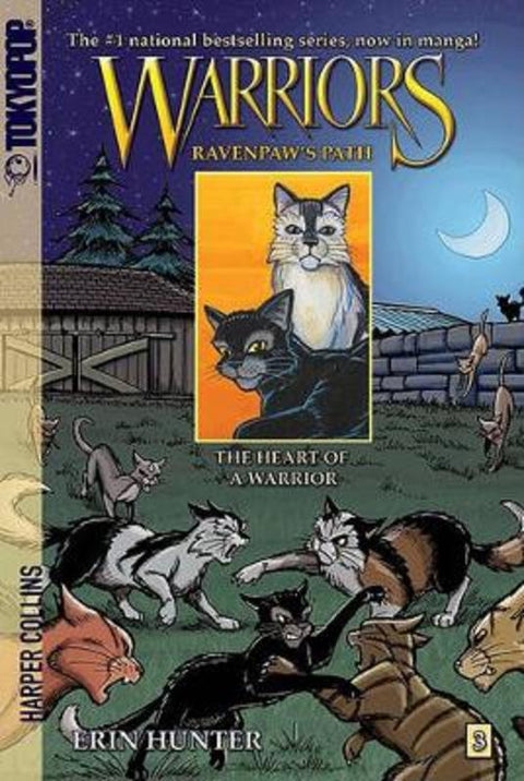 Warriors Manga: Ravenpaw's Path #3: The Heart of a Warrior by Erin Hunter - 9780061688676