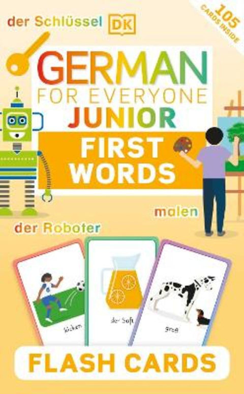 German for Everyone Junior First Words Flash Cards by DK - 9780241601419