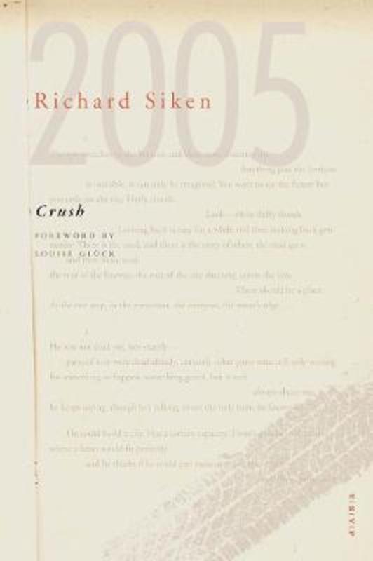 Crush by Richard Siken - 9780300246308