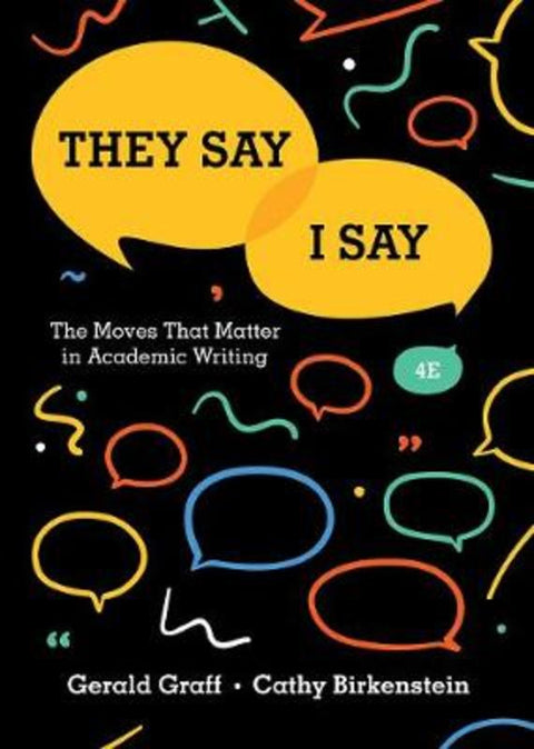 They Say / I Say from Gerald Graff (University of Illinois at Chicago) - Harry Hartog gift idea