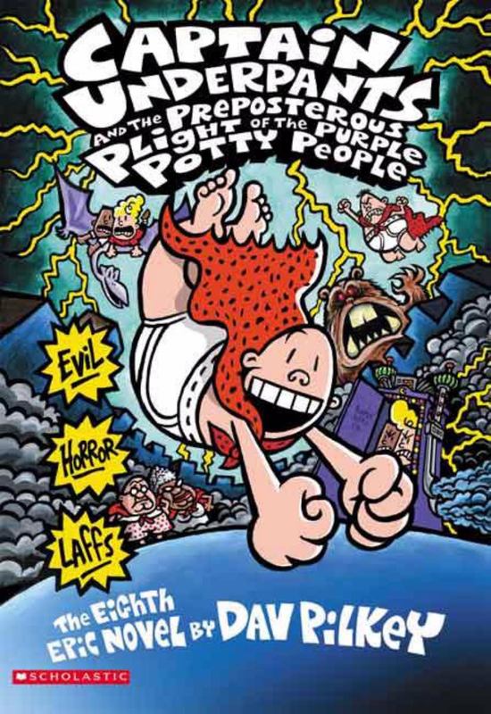 Captain Underpants and the Preposterous Plight of the Purple Potty People (Captain Underpants #8) by Dav Pilkey - 9780439376143