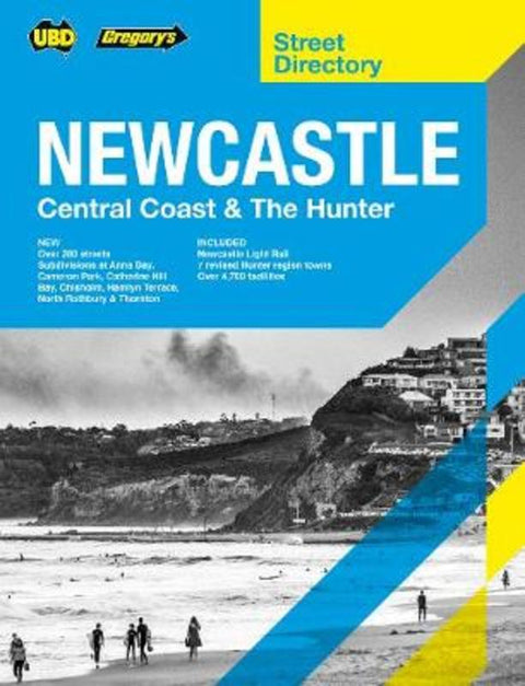 Newcastle Central Coast & The Hunter Street Directory 9th ed by UBD Gregory's - 9780731932573