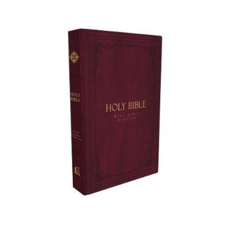 KJV Holy Bible: Large Print Thinline, Burgundy Leathersoft, Red Letter, Comfort Print: King James Version by Thomas Nelson - 9780785241911