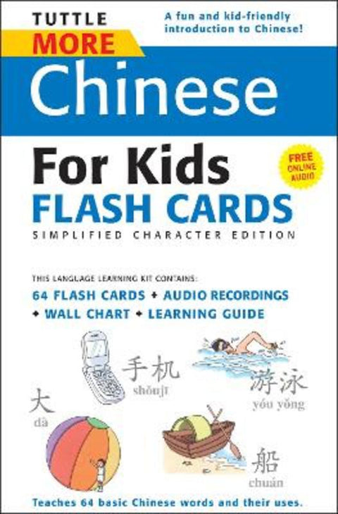 Tuttle More Chinese for Kids Flash Cards Simplified Edition by Tuttle Studio - 9780804839396