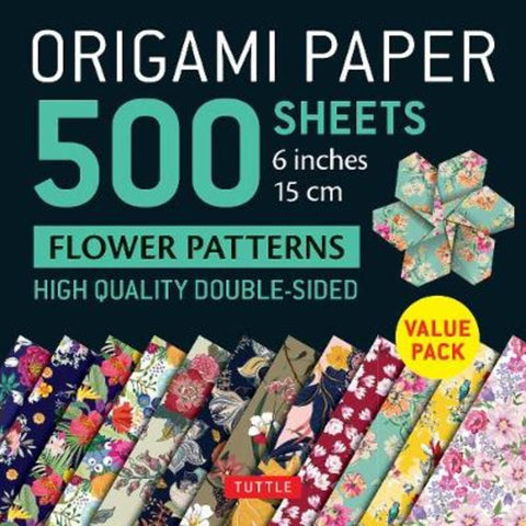 Origami Paper 500 sheets Flower Patterns 6" (15 cm) by Tuttle Studio - 9780804852852