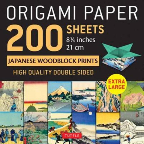 Origami Paper 200 sheets Japanese Woodblock Prints 8 1/4" by Tuttle Studio - 9780804853149