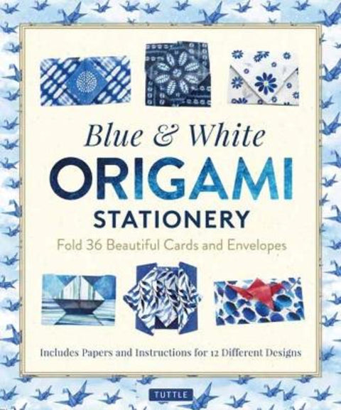 Blue & White Origami Stationery Kit from Tuttle Studio - Harry Hartog gift idea