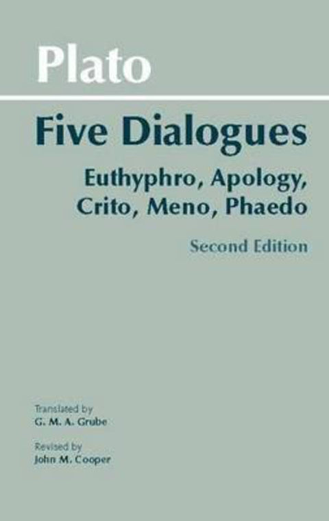 Plato: Five Dialogues by Plato - 9780872206335