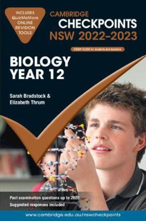 Cambridge Checkpoints NSW Biology Year 12 2022-2023 by Sarah Bradstock - 9781009093491