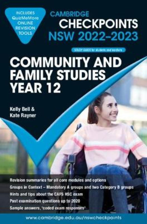 Cambridge Checkpoints NSW Community and Family Studies Year 12 2022-2023 by Kelly Bell - 9781009093521