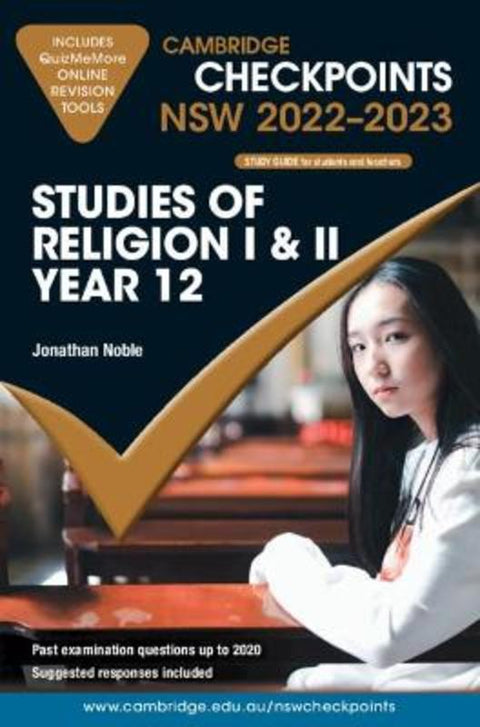Cambridge Checkpoints NSW Studies of Religion I & II Year 12 2022-2023 by Jonathan Noble - 9781009093798