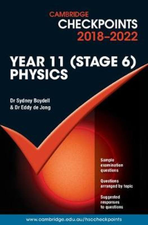 Cambridge Checkpoints NSW Year 11 (Stage 6) Physics 2018-2022 by Sydney Boydell - 9781108435291
