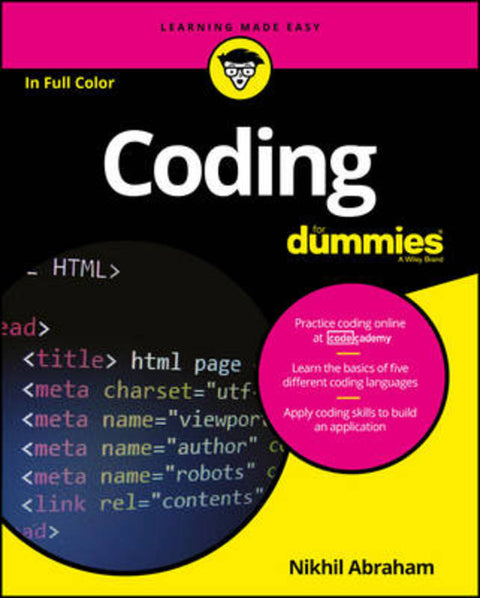 Coding For Dummies by Nikhil Abraham (Wiley) - 9781119293323