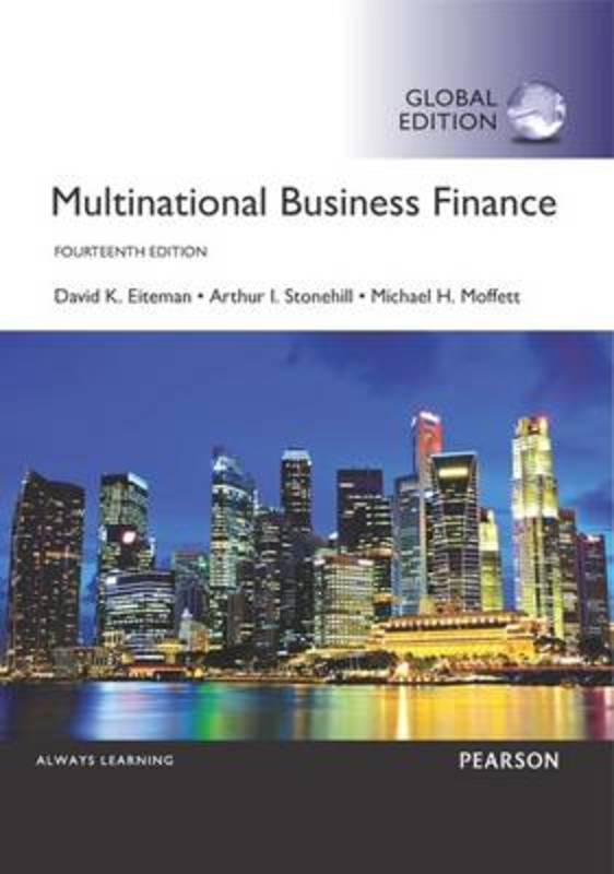 Multinational Business Finance, Global Edition by David Eiteman - 9781292097879