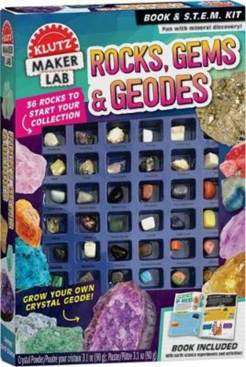 Rocks, Gems & Geodes (Klutz Maker Lab) by Klutz - 9781338575729