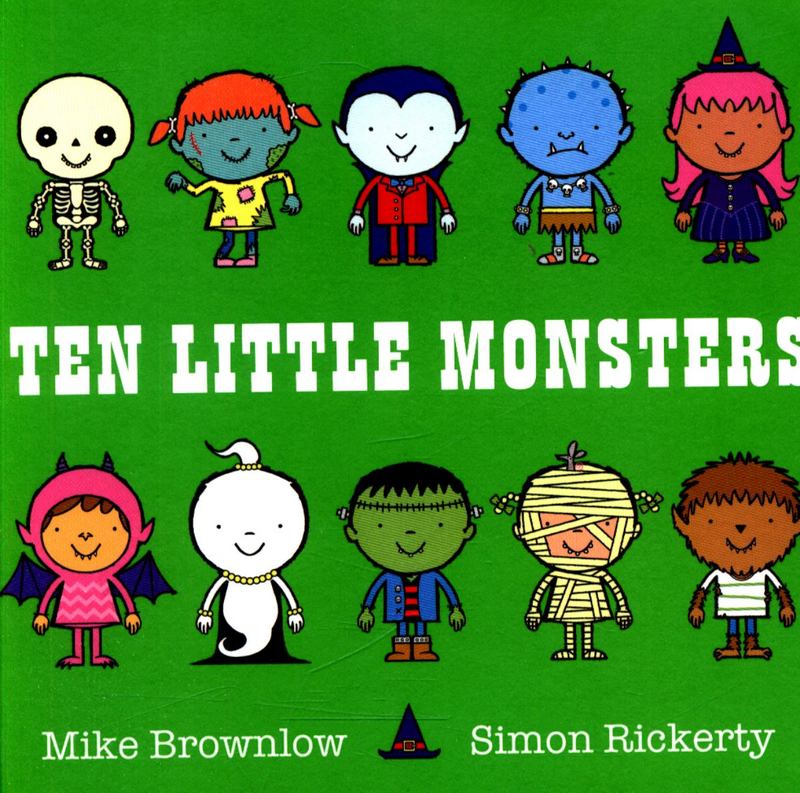 Ten Little Monsters Board Book by Mike Brownlow - 9781408346488