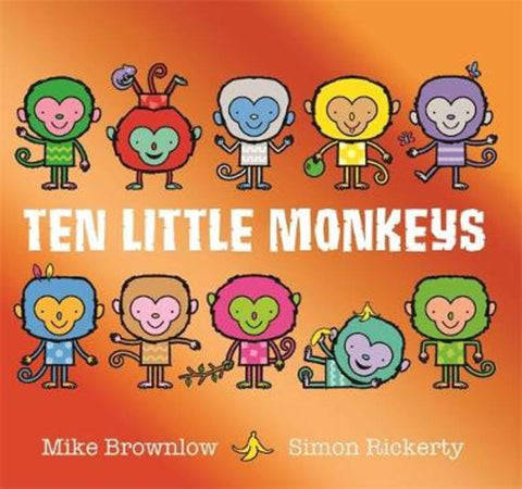 Ten Little Monkeys by Mike Brownlow - 9781408355893