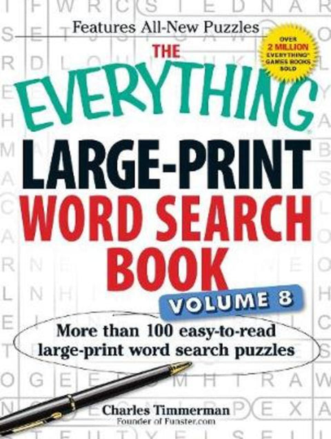 The Everything Large-Print Word Search Book Volume 8 by Charles Timmerman - 9781440583513