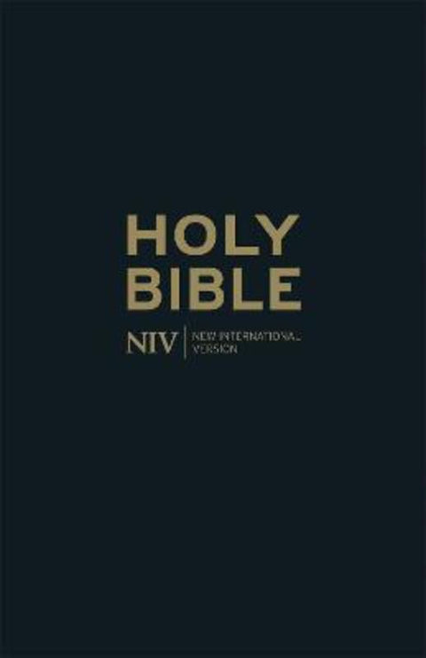 NIV Thinline Black Leather Bible by New International Version - 9781444786446