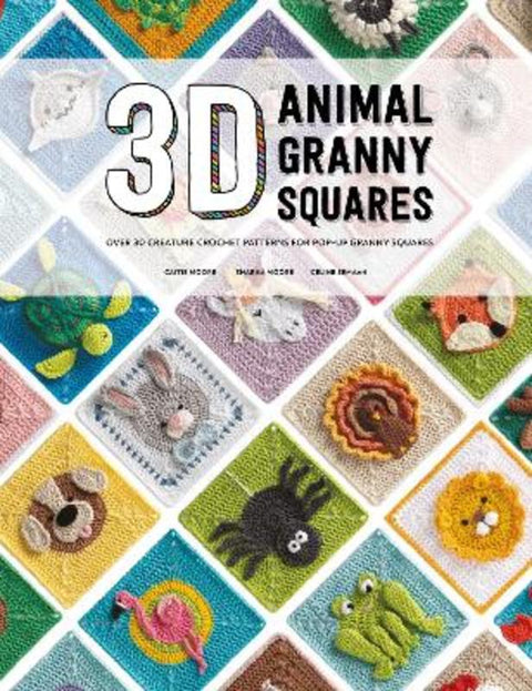 3D Animal Granny Squares by Caitie Moore - 9781446309483