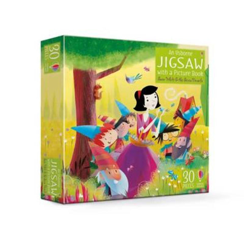 Usborne Book and Jigsaw Snow White and the Seven Dwarfs by Lesley Sims - 9781474929059