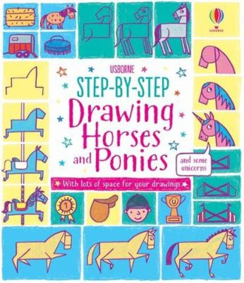 Step-by-step Drawing Horses and Ponies by Fiona Watt - 9781474933780