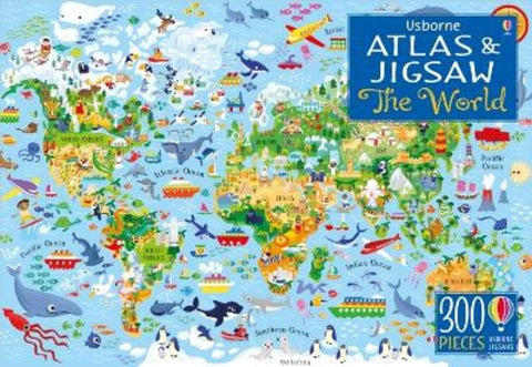 Usborne Atlas and Jigsaw The World from Sam Smith - Harry Hartog gift idea