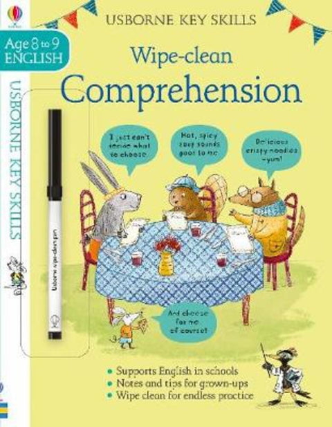 Wipe-Clean Comprehension 8-9 by Caroline Young - 9781474968546