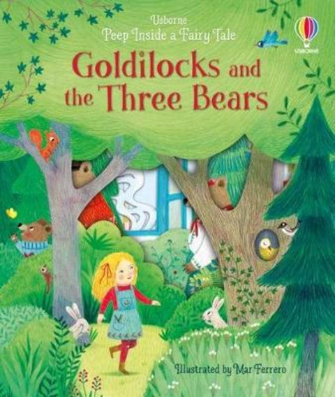 Peep Inside a Fairy Tale Goldilocks and the Three Bears by Anna Milbourne - 9781474968805