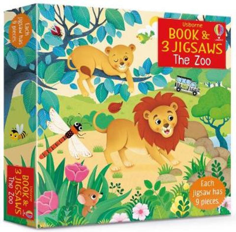 Usborne Book and 3 Jigsaws: The Zoo by Sam Taplin - 9781474969390