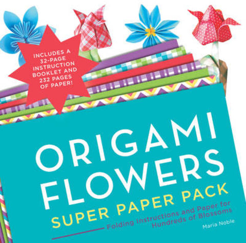 Origami Flowers Super Paper Pack by Maria Noble - 9781589238985