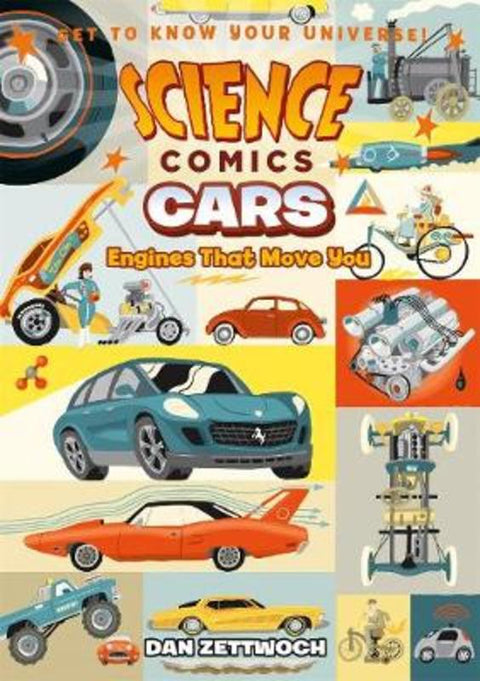 Science Comics: Cars by Dan Zettwoch - 9781626728226