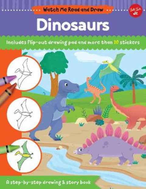 Watch Me Read and Draw: Dinosaurs by Samantha Chagollan - 9781633227200