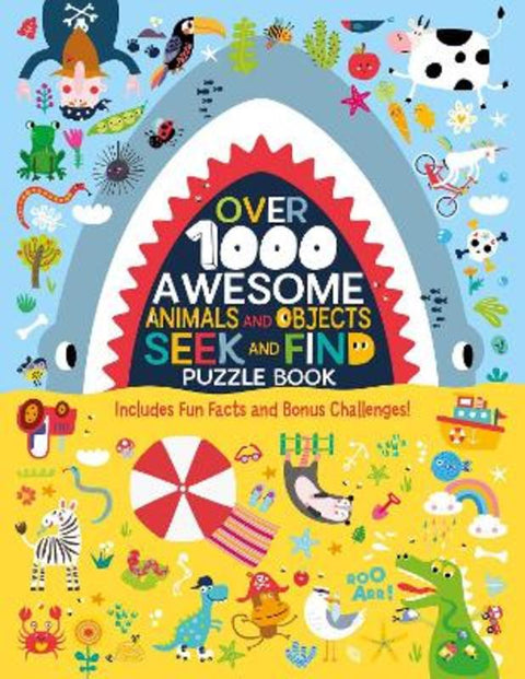 Over 1000 Awesome Animals and Objects Seek and Find Puzzle Book by Clorophyl Editions - 9781641241786